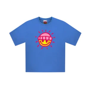 T-shirt Bleu Smiley